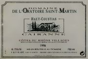 Cairanne-Oratoire St Martin-Haut Coustias 1998